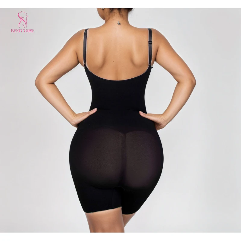 High Compression Women Summer Short Jumpsuits Romper Shapewear Bodysuit Seamless Body Shaper Tummy Control and Butt Lifter
