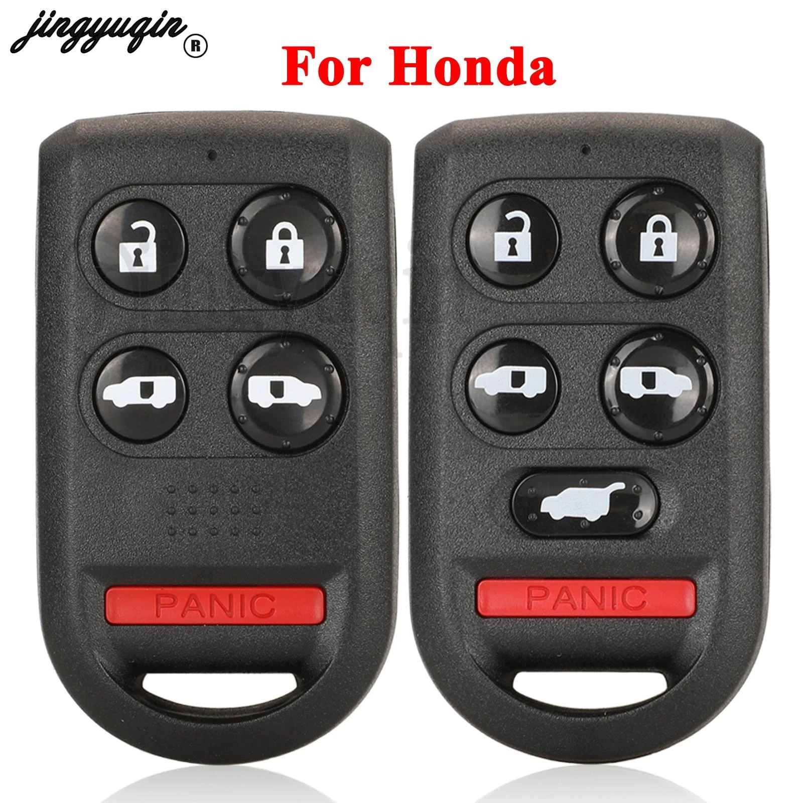 jingyuqin For Honda Odyssey EX EXL Odyssey Touring 5/6 Buttons Fob Car Remote Key Shell Case Replacement