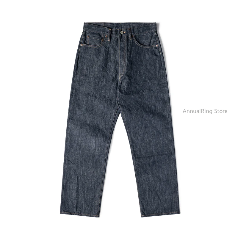 Robuste Bronson-Denim-Jeans mit Selvedge-Motiv, Lot 63801XX Jeans 501, gerade Hose mit mikrohängenden Füßen