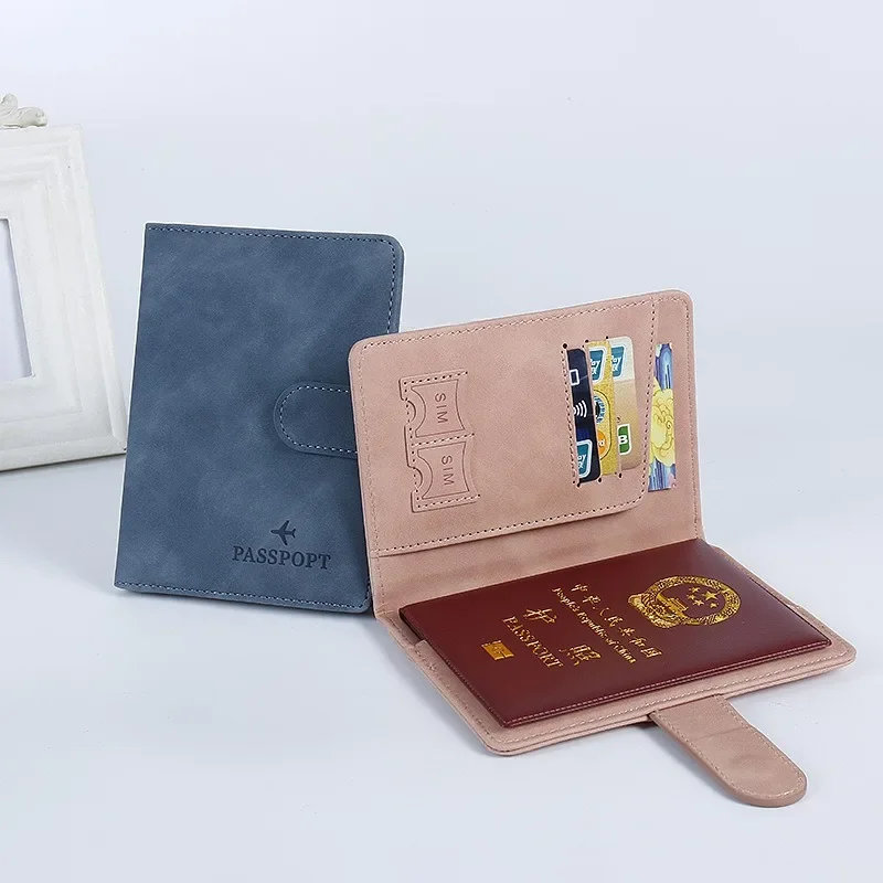 RFID Passport Cover Packet Waterproof PU ID Credit Cards Passport Holders Case Wallets Women Men Hasp Bags Travel Accessories