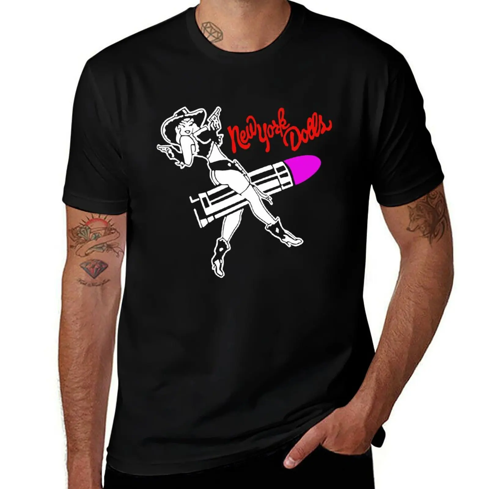 

NEW YORK DOLLS T-Shirt customizeds vintage Funny t-shirt mens plain t shirts