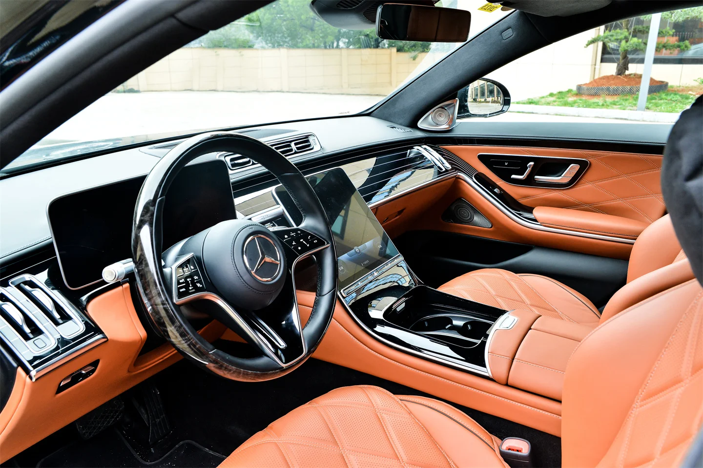 2023 New Design S-class Interior Upgraded Kit Modified To MBH Electric table with Atmosphere light For W223