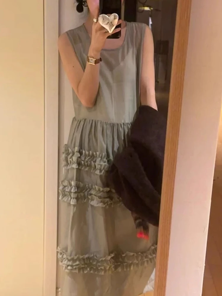 سترة أنيقة كلاسيكية مستديرة Ne فضفاضة ذات طبقات من Dr سترة نسائية ربيعية مضادة للشيخوخة كورية طويلة Dr