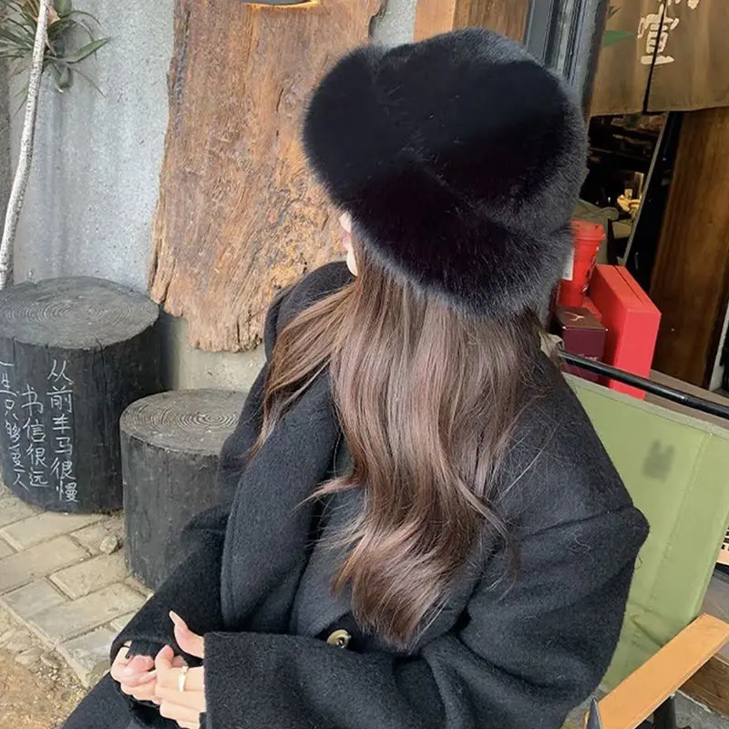 رشاقته أفخم الدافئة الفراء قبعة للنساء رقيق قبعة الشتاء الدافئة سميكة قبعة قبعات المنغولية للطقس البارد الثلوج قبعات