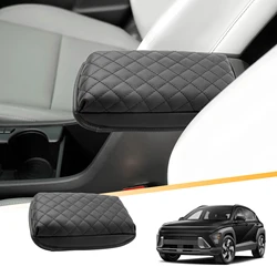 LFOTPP Car Armrest Box Cover for Hyundai Kona SX2 2024 2025 Central Control Armrest Storage Box Pad Auto Kona 2025 Accessories