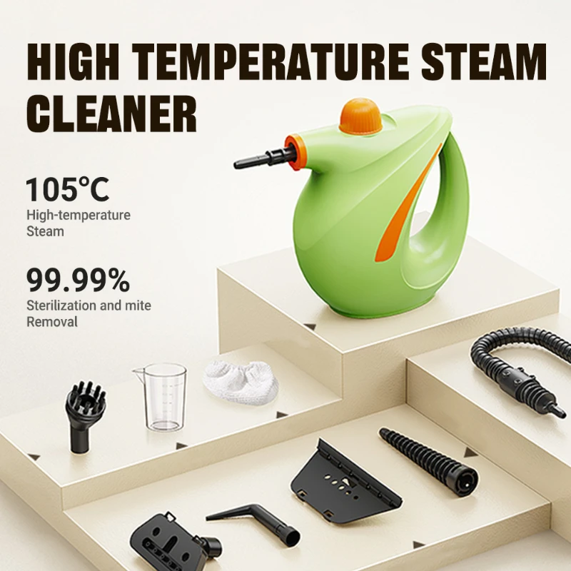 

Бытовой 105 ℃ Пароочиститель, вилка европейского/американского стандарта, 99,99%, стерилизация/обеззараживание/клещи, 3,0 бар, высокое давление для очистки и глажки