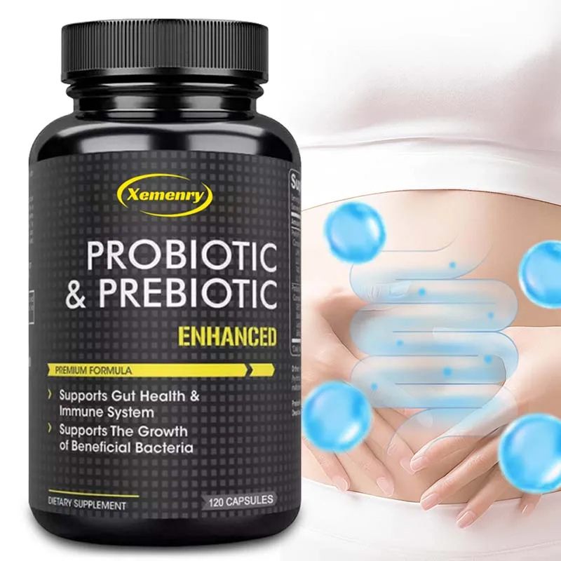 Probiotics and Prebiotics - Support Gut Health & The Immune System, Relieve Constipation, Bloating,Bad Breath,Acne & Blemishes