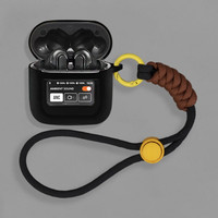 For JBL Tour Pro3 Case Cute Lanyard Pendant Silicone Soft Case Compatible with JBL Tour Pro3 Shockproof Shell Protective Cover