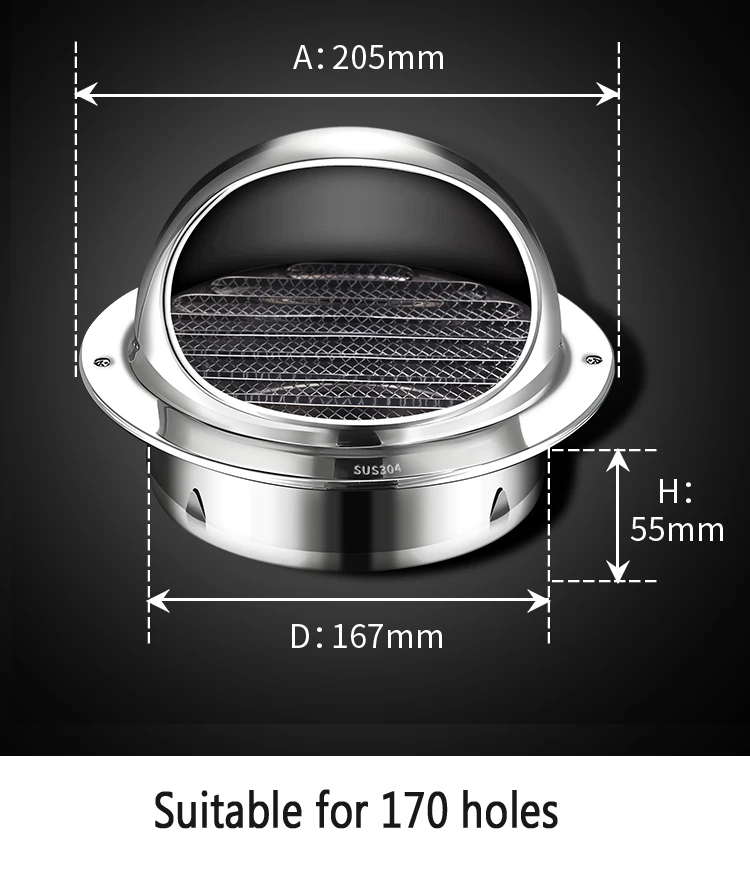 Variant: 304 steel 170mm