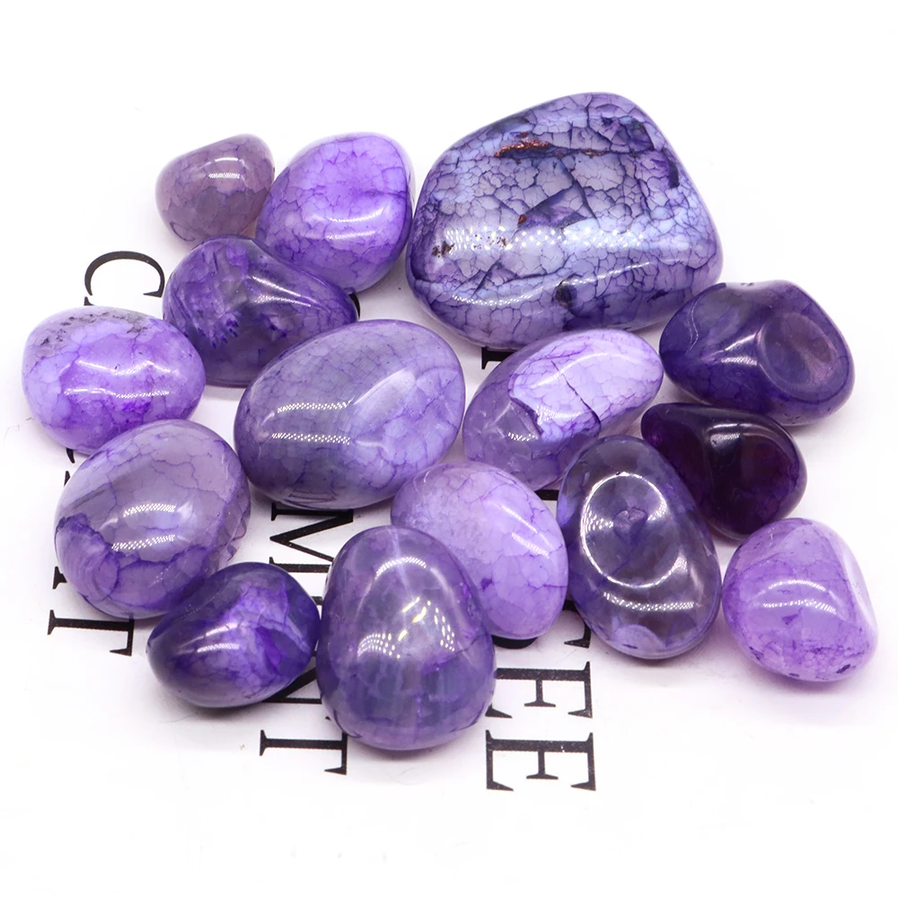 

Natural Purple Stripe Agate Crystal Healing Stones Irregular Tumbled Bulk Mineral Specime Gemstone Home Aquarium Decoration Gift