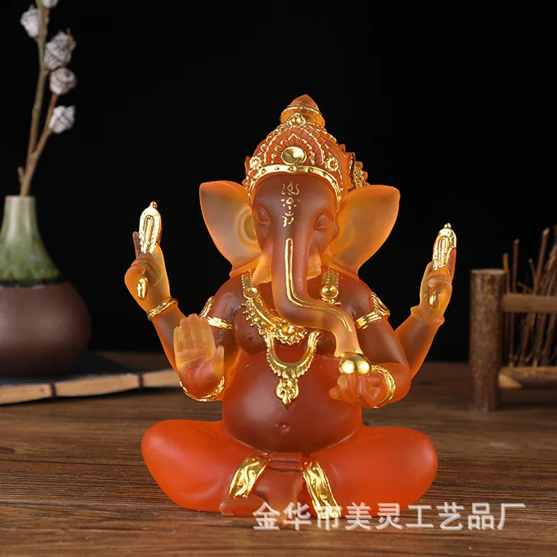 

Elephant Buddha, Indian Elephant God, Southeast Asian Buddha, Elephant Divine Water Glass Resin Technology