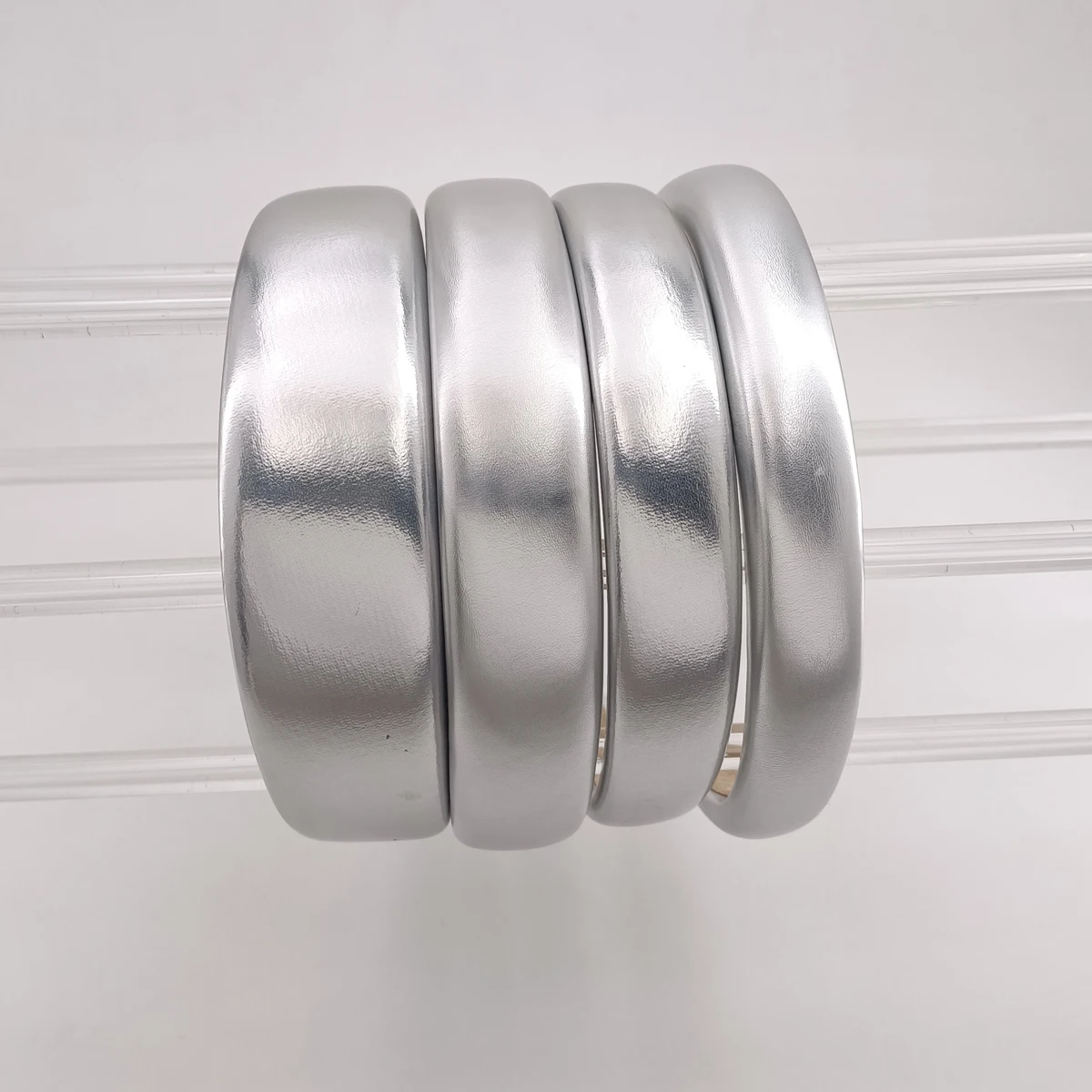 2/2,5/3/4CM Vintage Pu Leder Haarband Solide Lünette Stil Stirnband Kopf Hoop Mädchen Nicht-slip Turban Mode Haar Zubehör – Detail 6