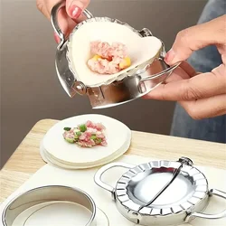 1 Pcs Stainless Steel Crcular Dumpling Mold, Ravioli Dumpling Packaging Mold, Kitchen Supplies and Small Tool Accessories