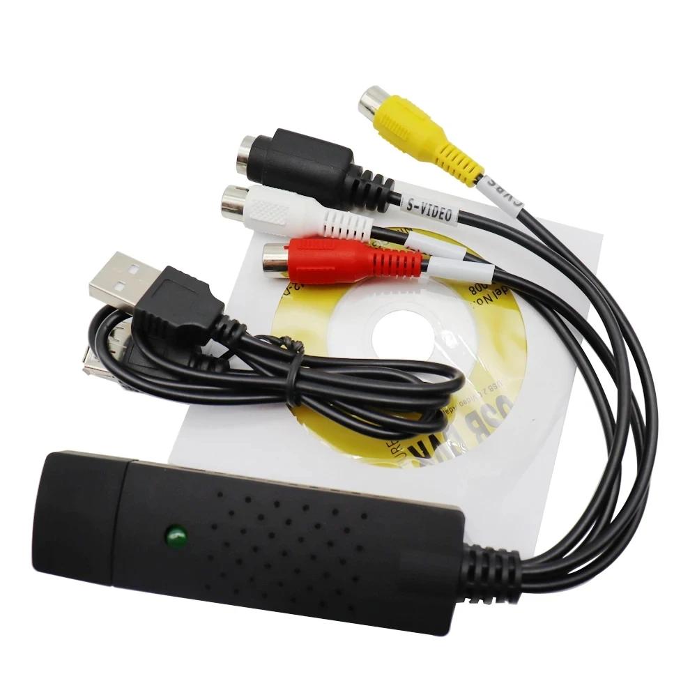 Преобразователь VHS в цифровой, USB 2,0, 4 канала, аудио, карта захвата Easycap, поддержка ТВ, для IOS Win 7/8/10, 5 шт.