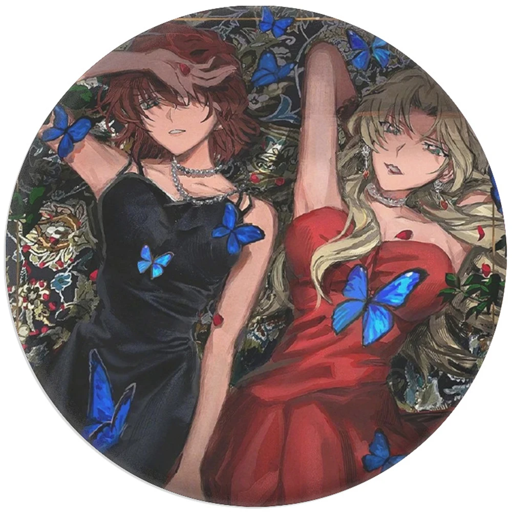 58mm Anime Detective Conan Rum Gin Vodka Vermouth Korn Cosplay COSTUME Badge Pin SPTE Tinplate Brooch﻿ Prop Gilf