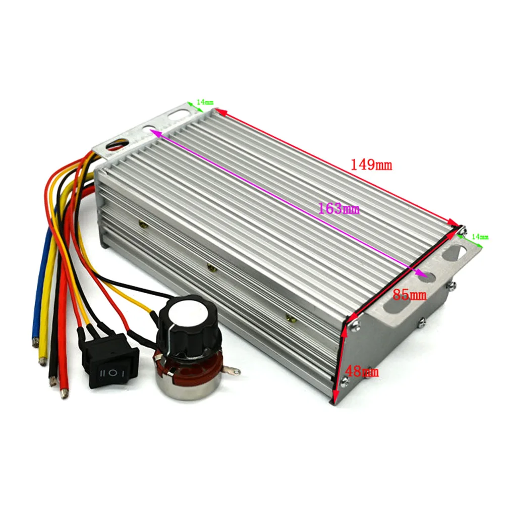 100A DC Motor H-Bridge Industrial Variable Speed ​​Brushless Controller With 3-position Control Switch High-Power Driver
