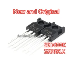 5PCS 2SB631K 2SD600K B631K D600K TO-126 PNP NPN 1A 120v Audio power amplifier triode New original