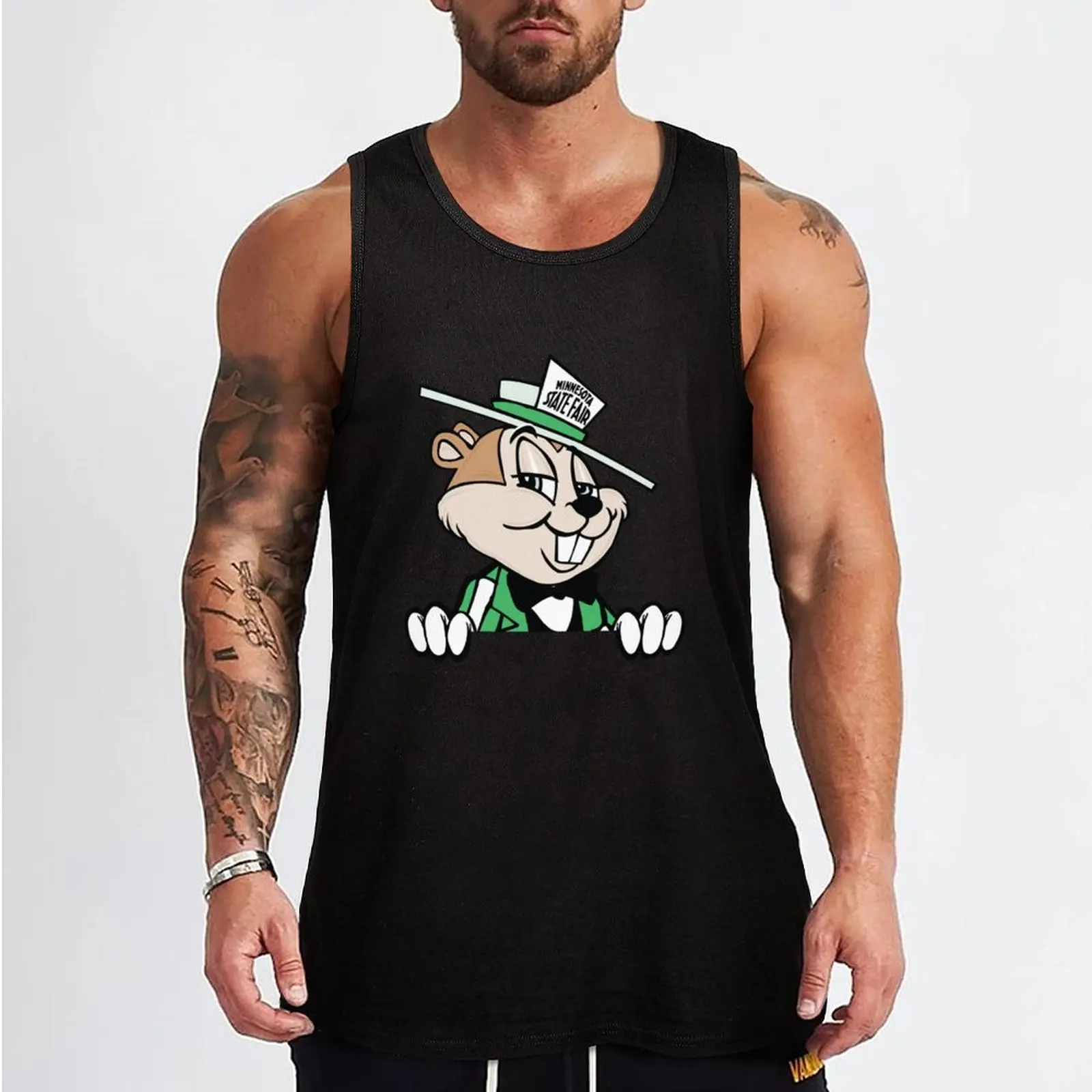 Minnesota State Fair Gopher Gauge Tank Top t-shirts for men summer clothes men 2025 Men's sleeveless t-shirt