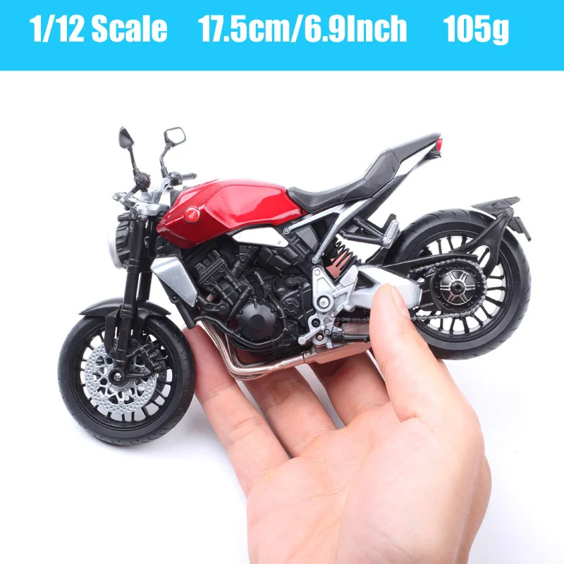 1/12 Scale Welly Honda CB1000R Motorcycle Street Sport Moto Diecasts & Toy Vehicles Bike Model Miniature Childrens Collectibles