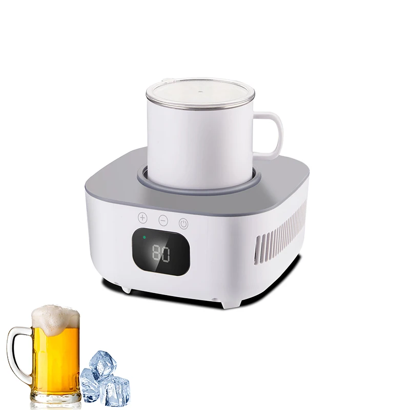 2 In 1 Drank Snelle Koeler Cup Huishoudelijke Bierfles Kan Drankjes Cooling Mok Drank Koeler Coaster Thermostatische Cup