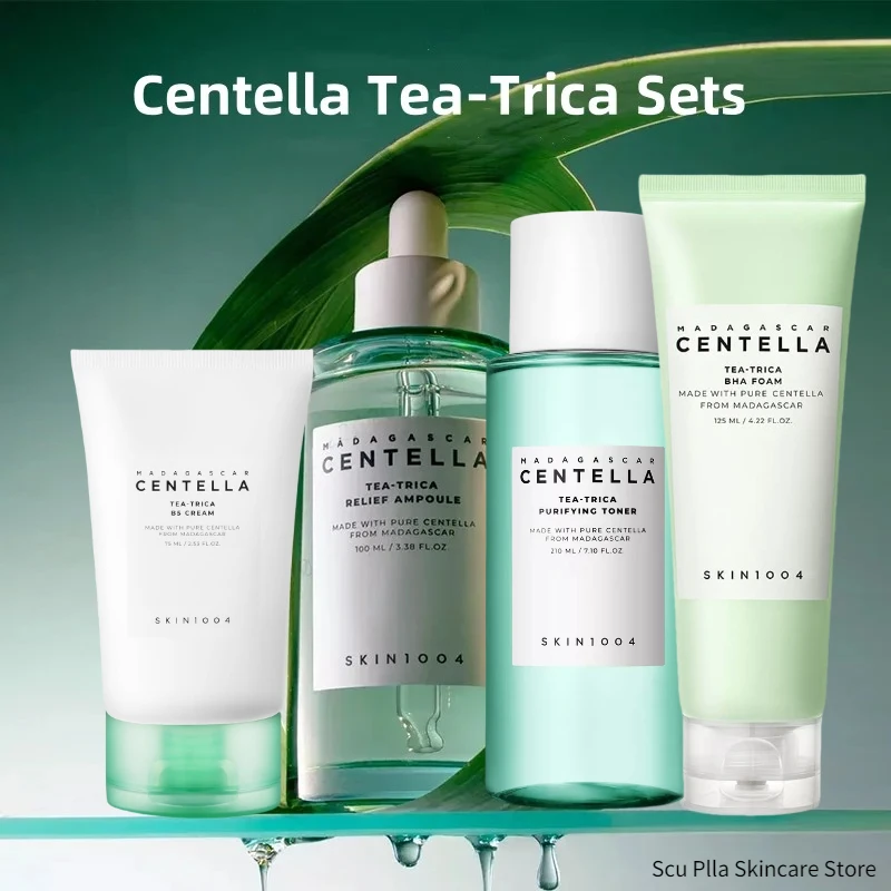 ensemble-de-soins-coreens-a-la-centella-mousse-nettoyante-tonique-anti-acne-ampoule-creme-hydratante-huile-nettoyante-–-produits-quotidiens-pour-le-visage-lot-de-5-pieces