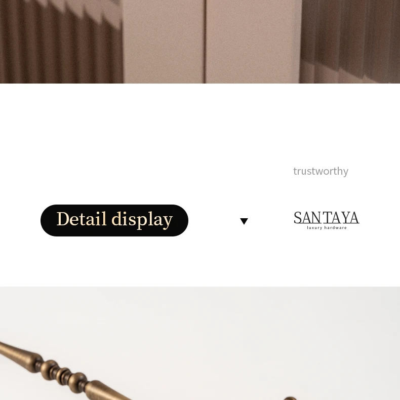 Antique brushed brass cupboard pull and furniture knob — supplier illustration 13