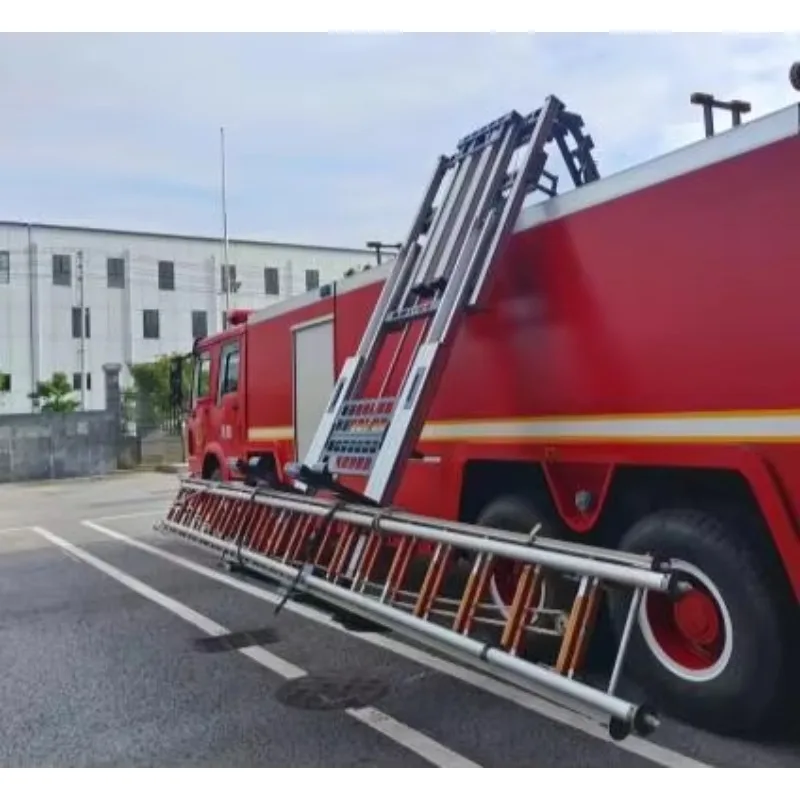 New Condition Pneumatic Fire Ladder With Sliding Rack And Mechanism