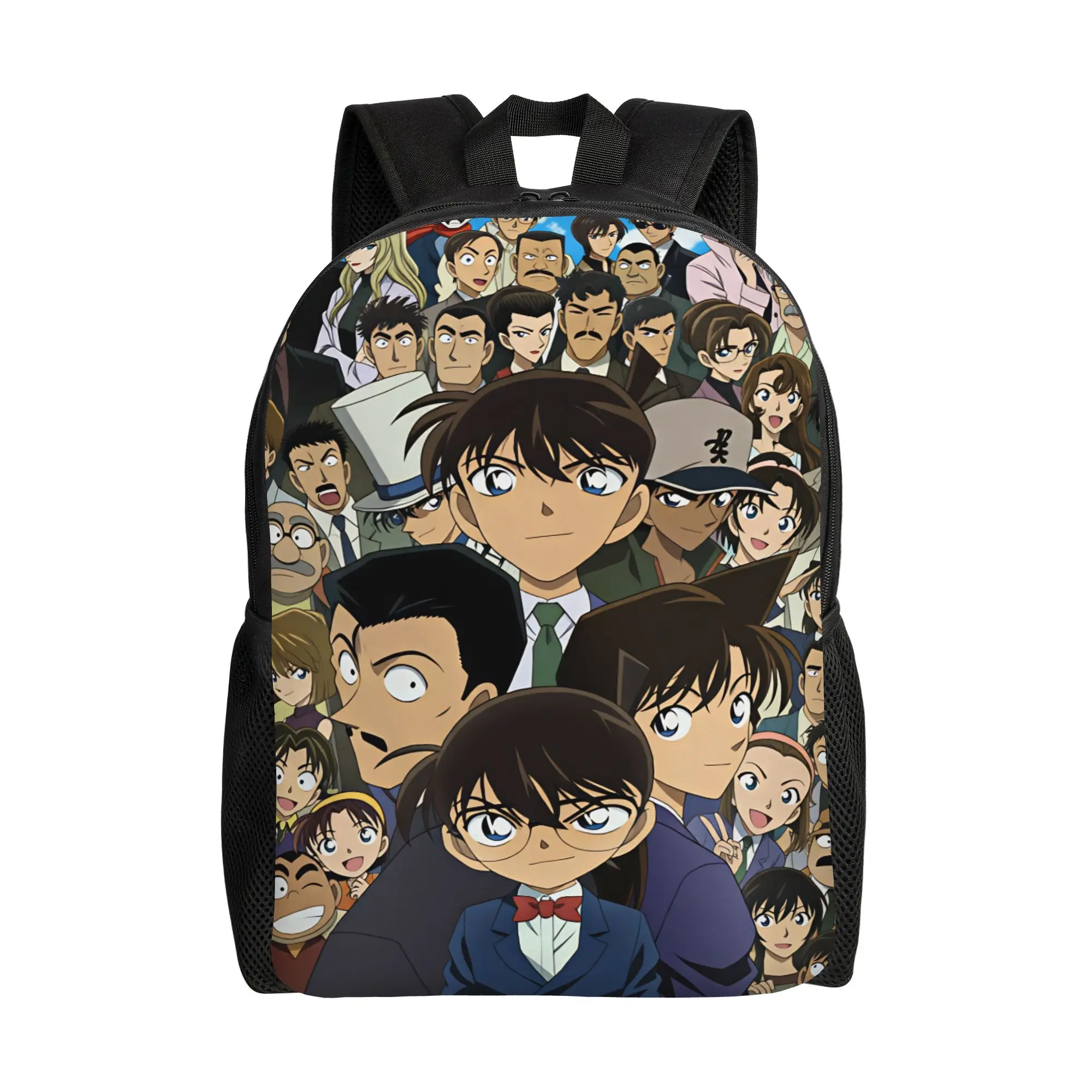 Detectives Conans Backpack  Sport Backpacks Student Unisex Designer Big School Bags Kawaii Rucksack