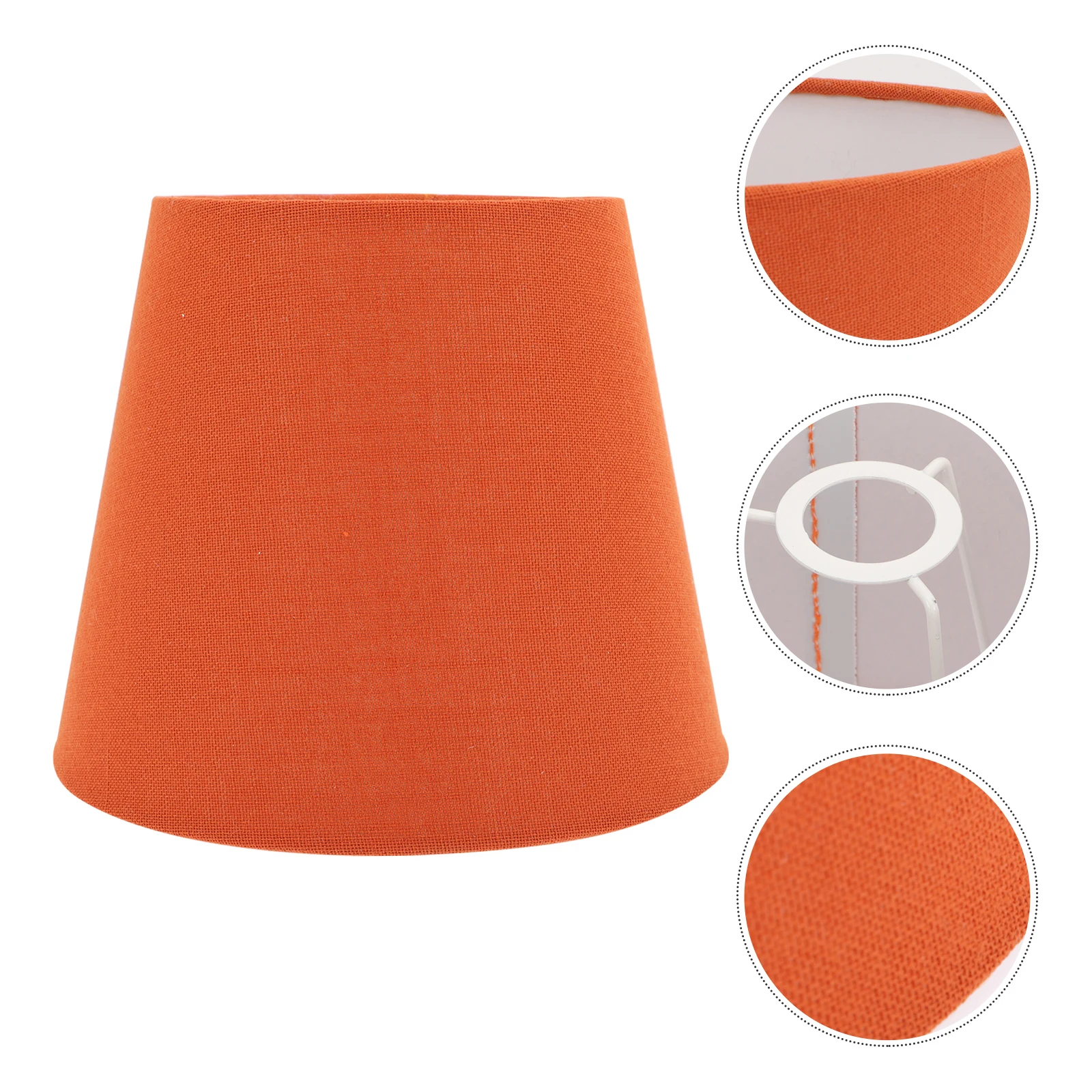 

Retro Lampshade Cylinder Shaped Small Brick Red E14 Lamp Head for Bedroom Home Hotel Desk Table Bedside Lighting Cover