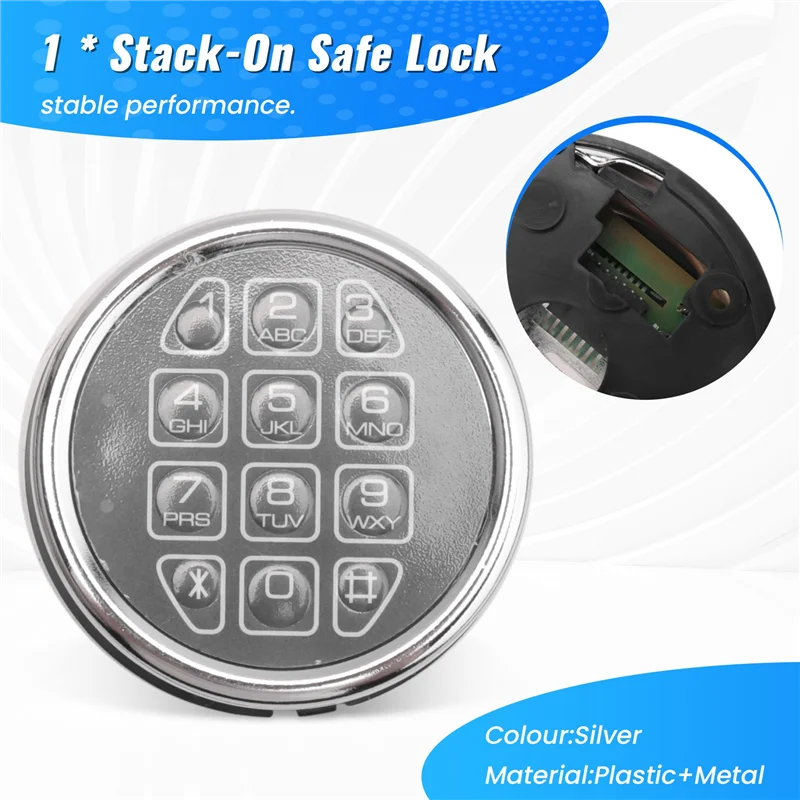 HFES Safe Lock อิเล็กทรอนิกส์ Digital Safe Lock เปลี่ยนโซลินอยด์พร้อมกุญแจ 2 อัน
