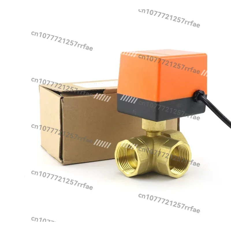 

1/2" 3/4" 1" 1-1/4" 1-1/2" Válvula bola motorizada 3 vías Válvula bola eléctrica de tipo T/L de 3 cables y 2 controles