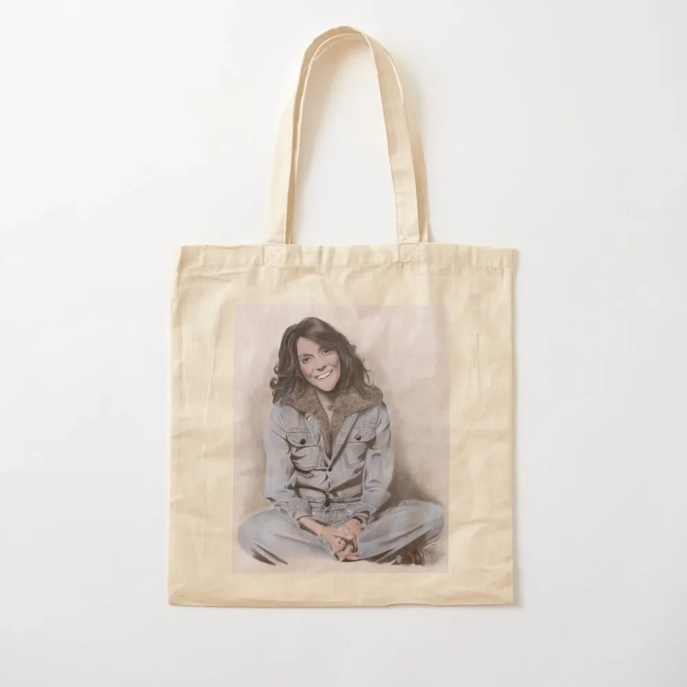 Karen Carpenter Tinted Graphite Drawing Tote Bag Canvas bag Women's shopper bag