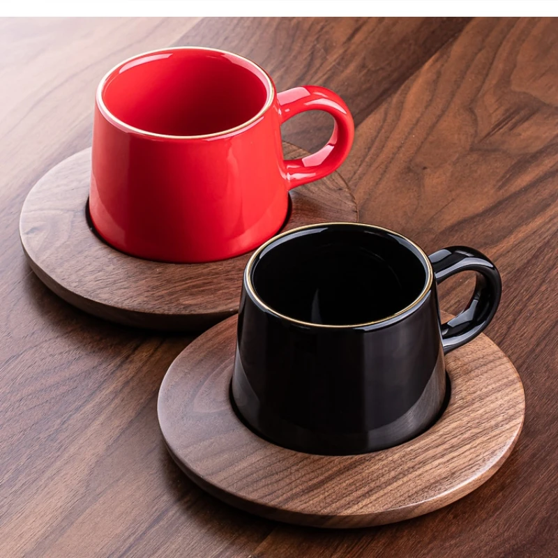 

high-end Phnom Penh ceramic appearance men's black couple mug