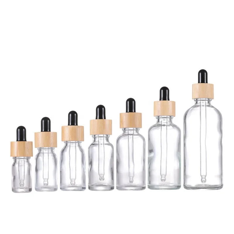 140Pcs 100ML Transparent Frosted Dropper Reagent Eye Pipette Essential Oils Bottle for Vape Liquid Juice Perfume Travel Bottles