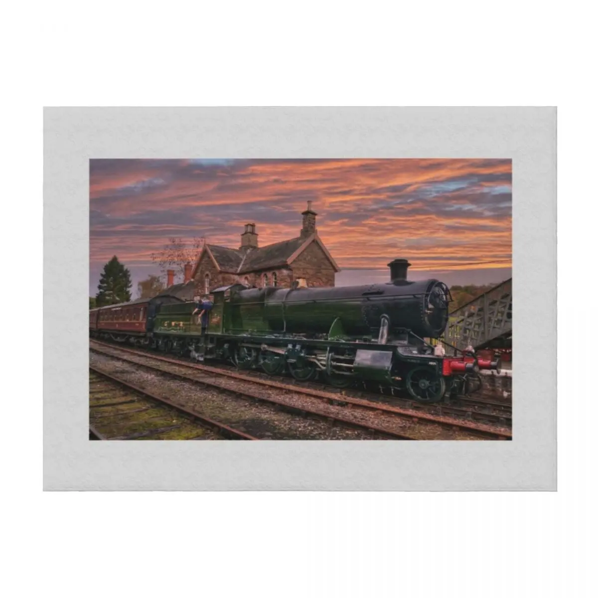 

Great Western Railway Engine 2857 at Sunset Throw Blanket Weighted Nap Multi-Purpose sofa bed Blankets