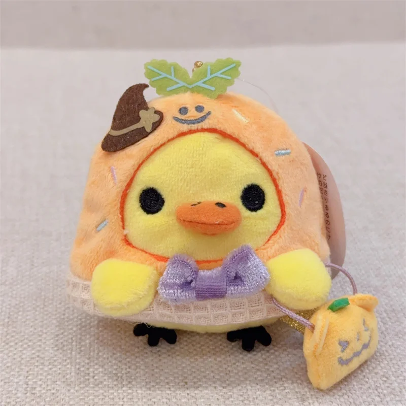 Pluszak Rilakkuma Dynia Halloween Demon Kiiroitori Kurczak Kawaii Śliczne Breloczki do Kluczy Zawieszka do Torby Łańcuszek do Kluczy Zabawki dla Dziewczynek