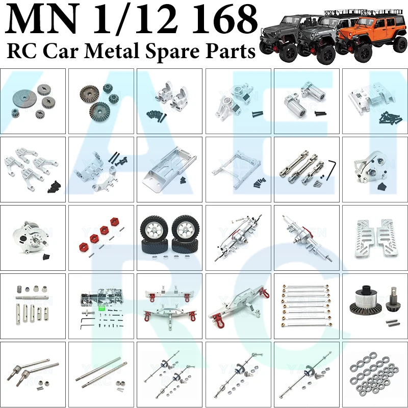 

1/12 MN86S MN G500/128 Universal Metal Parts Tire Hub Drive Shaft Servo Pull Rod