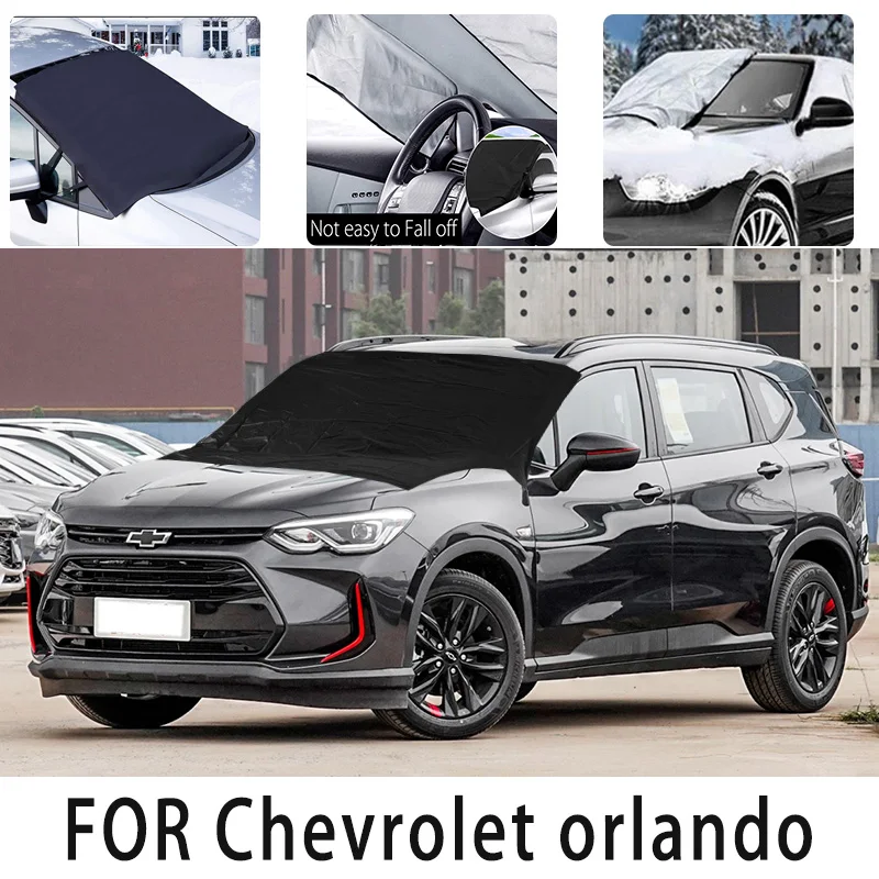 

Car snow cover front cover for Chevroletorlando snowprotection heat insulation Sunscreen wind Frost prevention car accessories