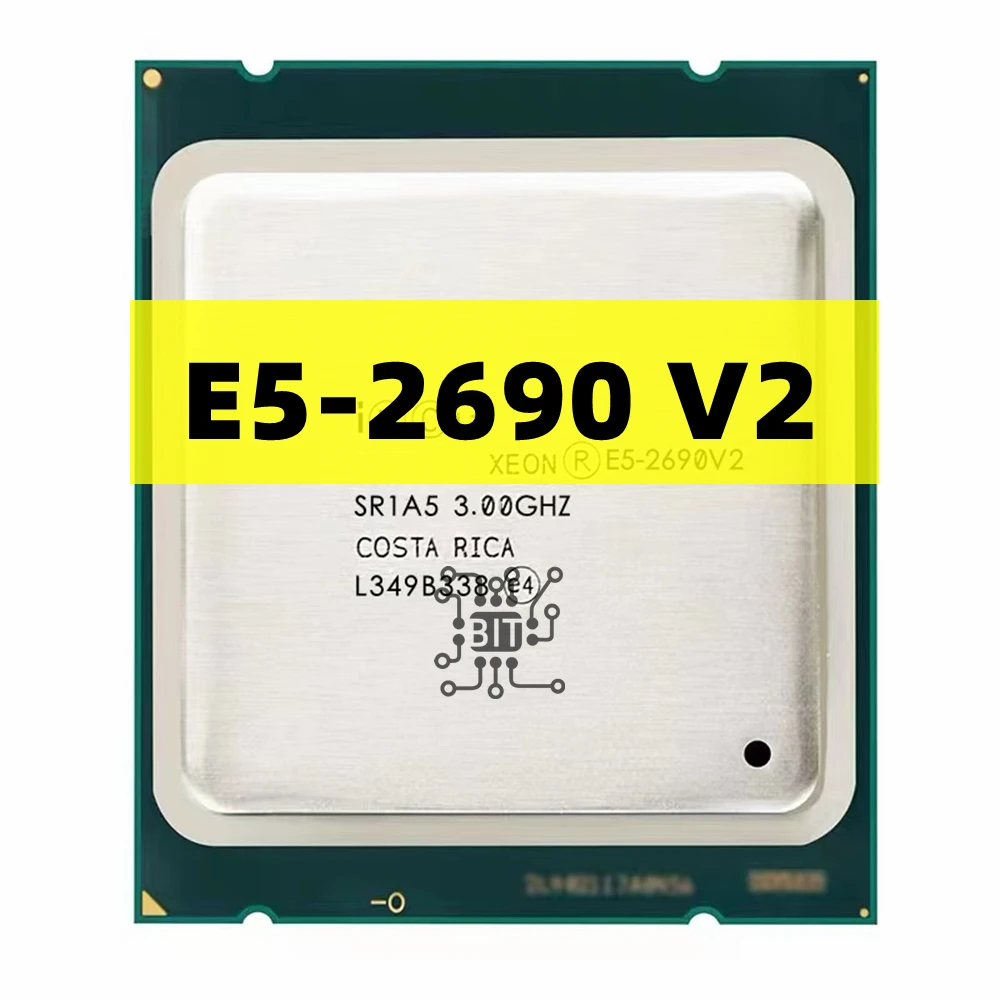 5PCS Xeon E5-2690 V2 E5 -2690 V2 Processor SR1A5 3.0Ghz 10 Core 25MB Socket LGA 2011 Xeon CPU E5-2690V2