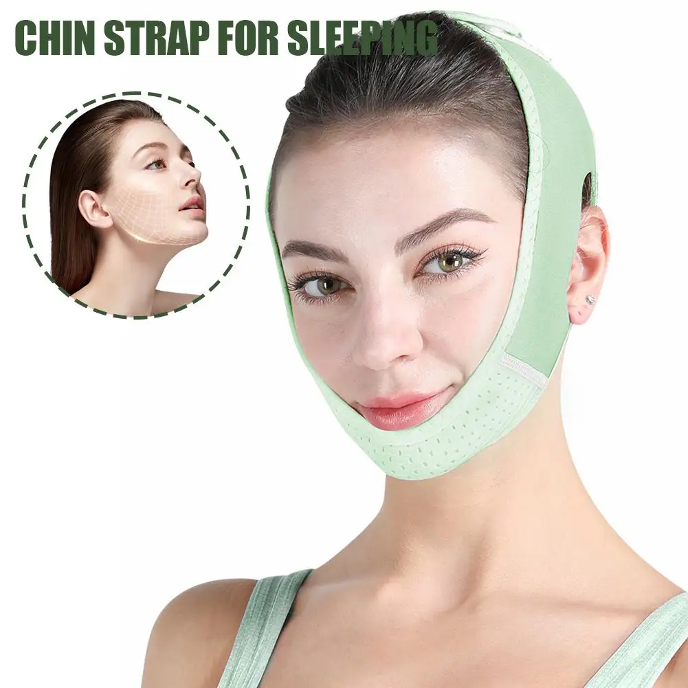 Reusable V Line Lifting Mask Face Slimming Strap Breathable Facial Lifting Belt for Double Chin Reducer Chin Up Bandage Tool - view 3