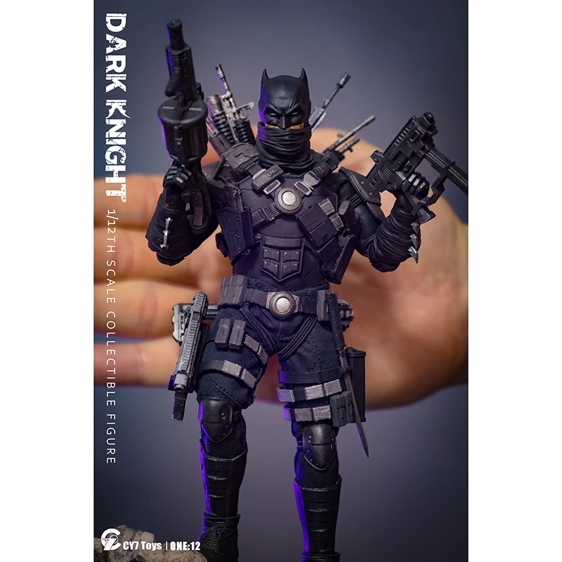 CY7toys 1/12スケール コレクタブルフィギュア バットヒーロー ナイトナイト フルセット 6インチ メンズ ソルジャー アクションフィギュア ボディ ベストファン ギフト ドール