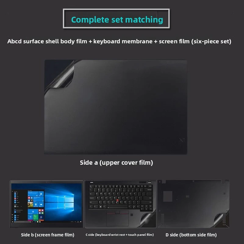 تطبيق لينوفو ثينك باد E14 Gen6 مقاومة للخدش L13 L14 Gen5 ملصق الكمبيوتر E16 جسم الطائرة قذيفة E15 L16 طبقة حماية الجلد