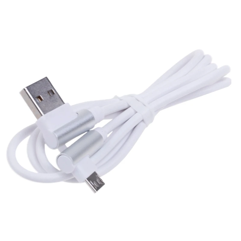 90 Degree Data Cord Double End Right Angled USB to USB 5pin Fast Charging Cable & Data Sync Wire Line 2m/6.56ft