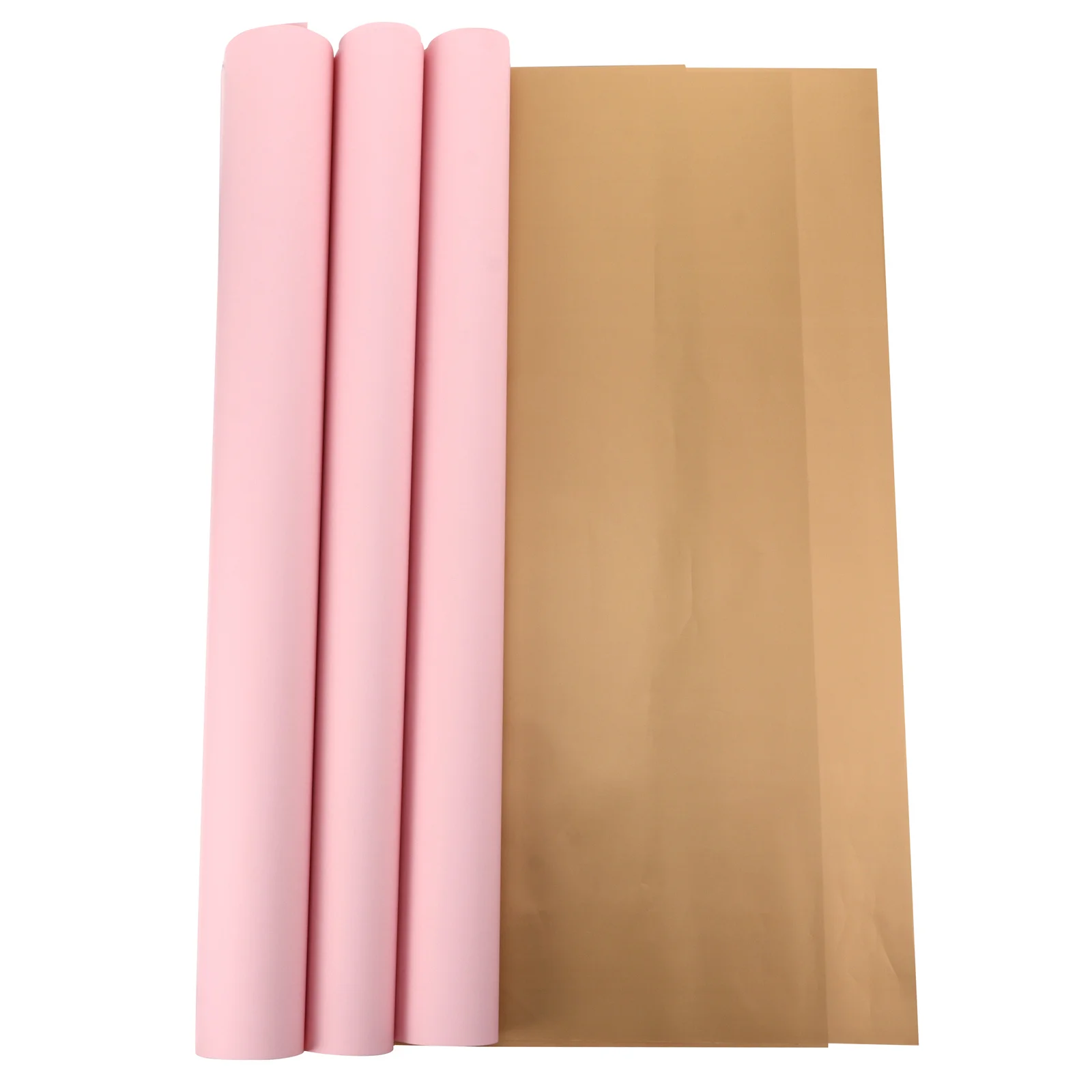 20 Stück wasserfestes, fließendes, goldfarbenes, doppelseitiges Geschenkpapier für Blumenstrauß, Geschenkverpackungspapier, DIY-Wraps, Blumenverpackungen