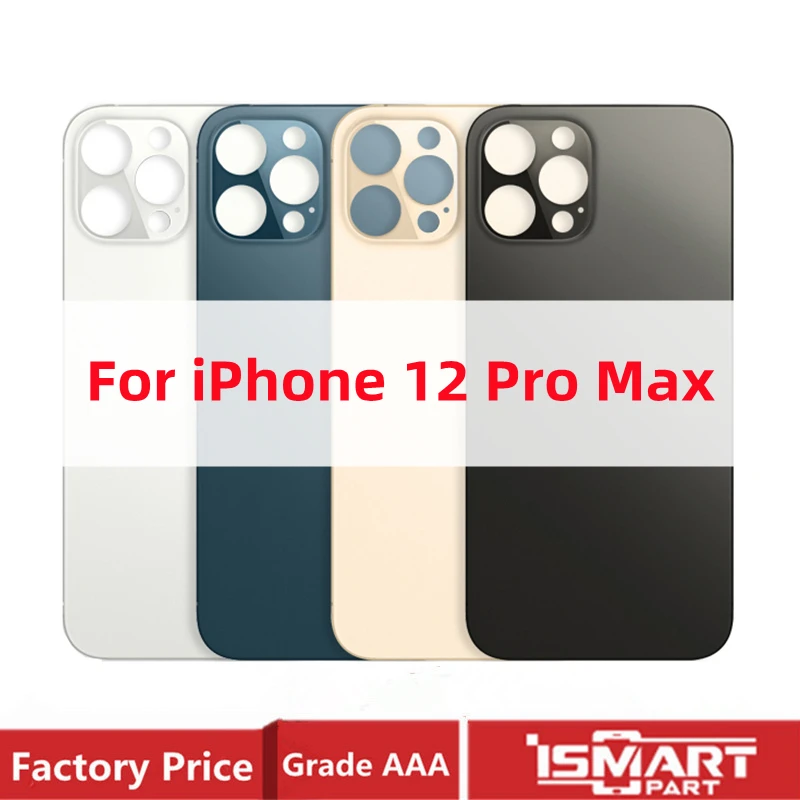 Big Hole Back Glass For iPhone 12 Pro Max Backcover For iPhone 12Pro Max Rear Door Housing For 12PM Replacement