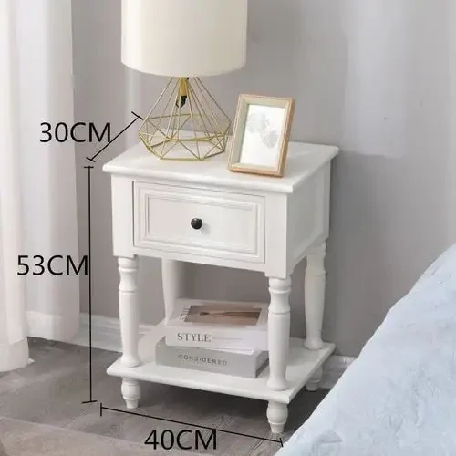 Vintage Nordic Night Table Bedroom Storage Aesthetic Modern Nightstand Minimalist European Mesa De Cabeceira Home Furniture