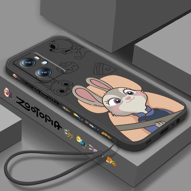 

Disney Zootopia Nick Judy Liquid Left Rope For OPPO Find X6 X5 X3 A98 A96 A94 A93 A77 A76 A74 A72 A57 A53 A16 5G Back