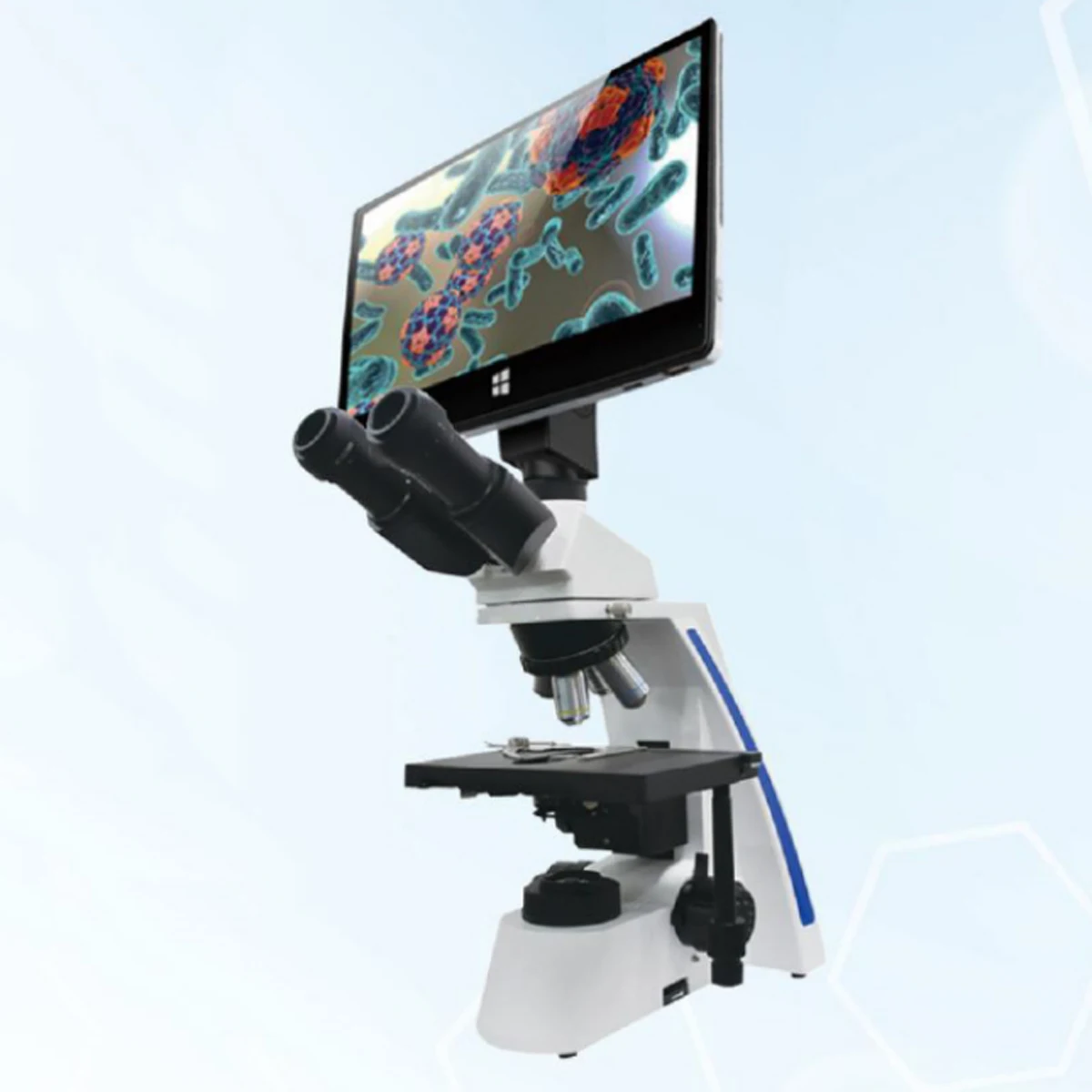 High-end Digital Biological Microscope With Tablet  And Windows 10 MSLED1048