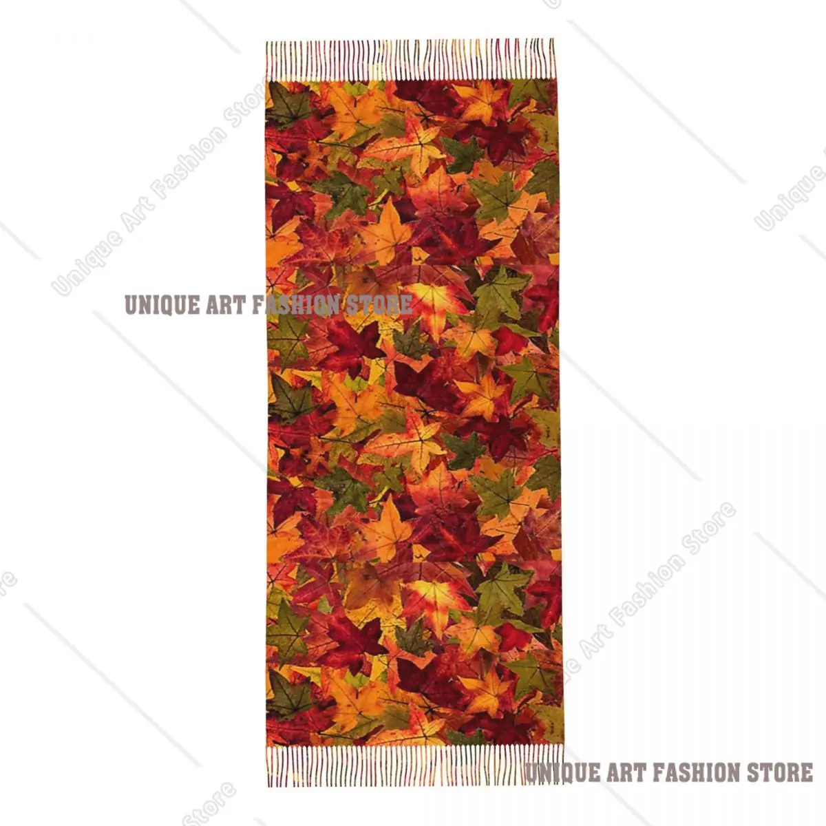 紅葉スカーフ タッセルスカーフ 女性用 ソフトで暖かいショールとラップ ロング 秋 冬 ショール ラップ