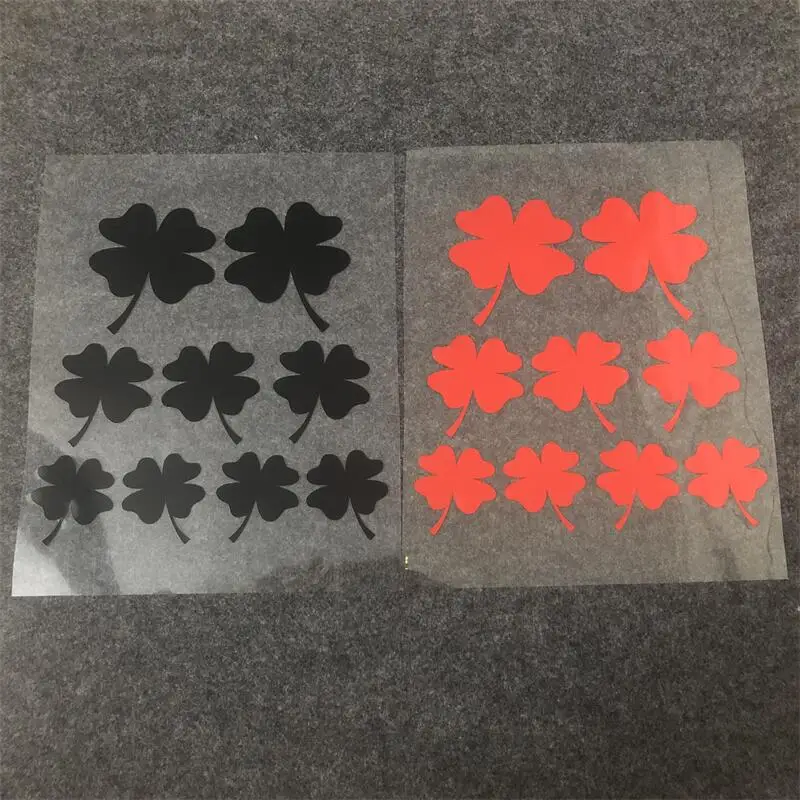 Adesivi per auto Decorazione del corpo del trifoglio a quattro foglie Decalcomanie riflettenti copri graffi adesivi modificati con personalità accessori auto